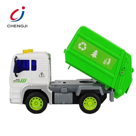 1/20 Plastic Green Rc Model Toy Remote Control Garbage Trucks For Sale ...