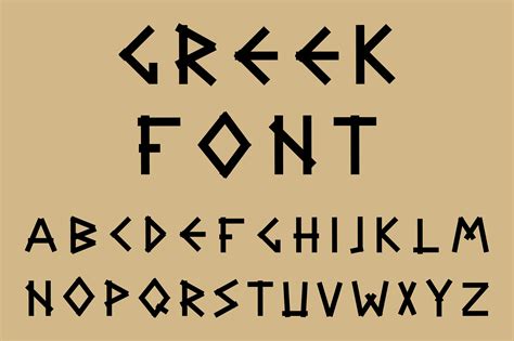 Black letters in ancient style. | Greek font, Lettering alphabet fonts ...