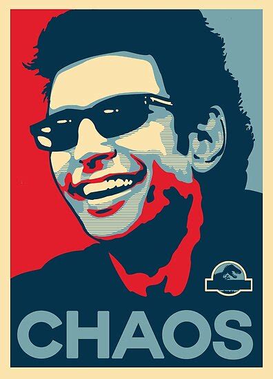 "Ian Malcolm 'Chaos' T-Shirt" Posters by Tabner | Redbubble