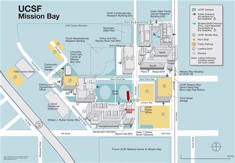 UcSF mission bay map - UcSF map (California - USA)