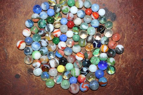 111 Vintage Glass Marbles Collection