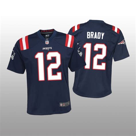 New England Patriots Tom Brady Navy Jersey Game – Youth – KatinatSports ...