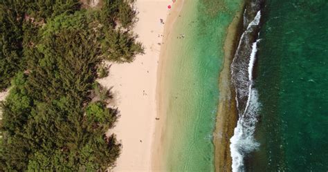 Aerial View of Beach in Hawaii 1305748 Stock Video at Vecteezy