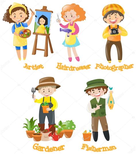 Different Types Of Jobs Clipart