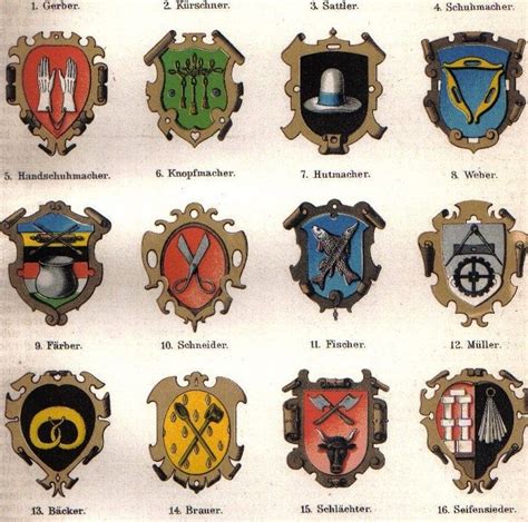 Coat of Arms Guilds | Guild, Medieval, Middle ages