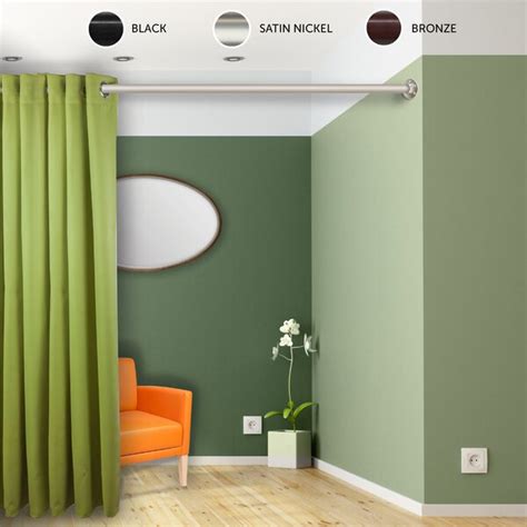 room divider curtain rod