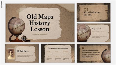 Old Maps History Template | Free PowerPoint template & Google Slides theme