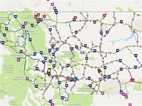 Montana Road Conditions Map - Keith N Olivier