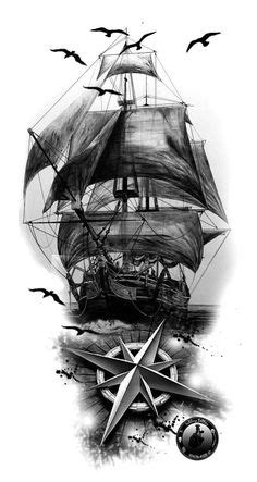 480 Best Pirate Ship Tattoo Ideas in 2024 | ship tattoo, pirate ship ...