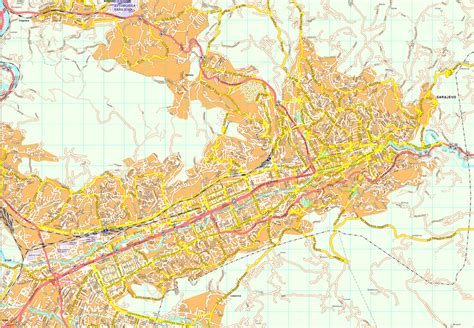 Sarajevo Vector map. Eps Illustrator Map | Vector World Maps