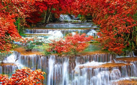 Autumn Waterfall Wallpapers - Top Free Autumn Waterfall Backgrounds ...