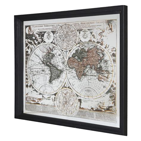 Mirrored world map | wall decor | print | Chiswick| art print | art ...