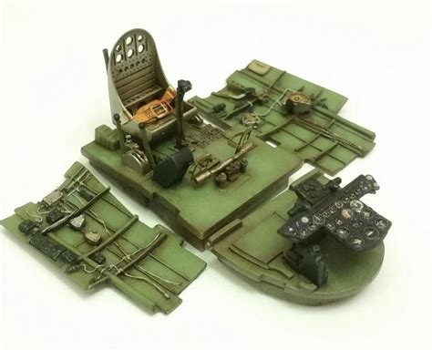 Ki-84 Hayate (Frank) cockpit set for Hasegawa kit 1/48 scale SBS-48023 ...