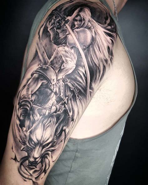 black and gray tattoo ideas - Ward Fuchs