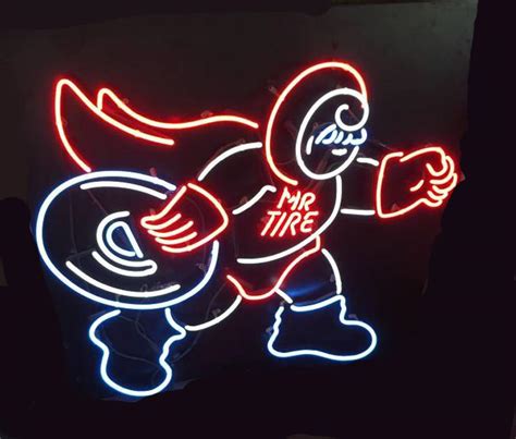 Custom Mr Tire Neon Advertising Neon Sign Tube Neon Light – Custom Neon ...