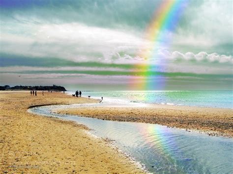 Rainbow at the Beach by ITGphotography