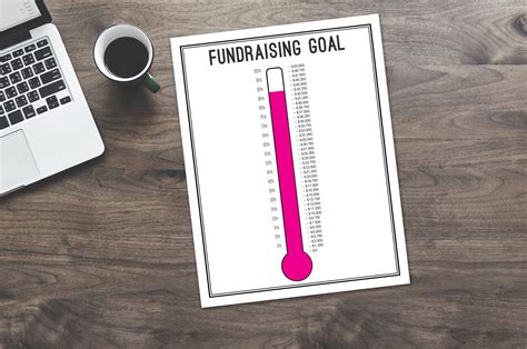 Fundraising Goal Tracker Printable, Fundraising Tracker, Donation ...