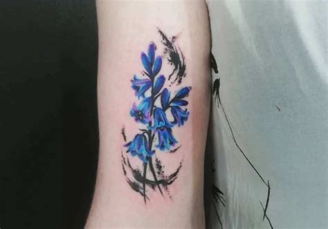 60+ Amazing Bluebell Tattoos Designs with Meanings, and Ideas | Body ...