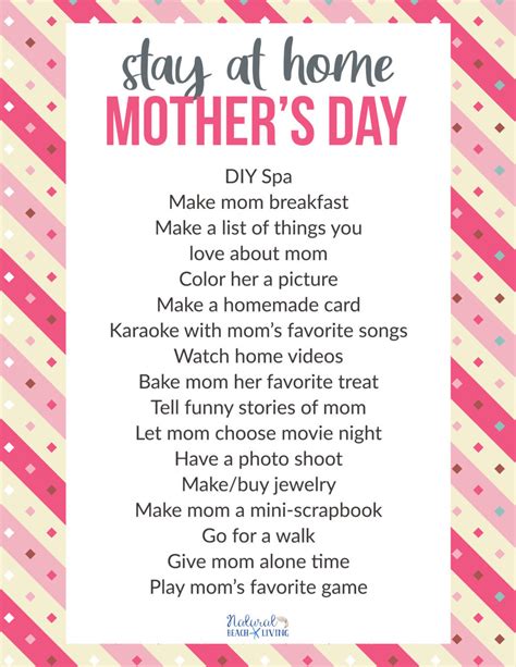 20+ Stay at Home Mother's Day Ideas - Natural Beach Living