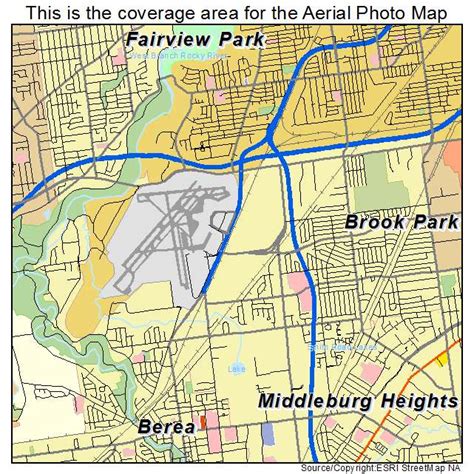 Aerial Photography Map of Brook Park, OH Ohio