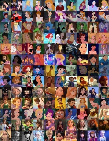 This is supposed to be every Disney female character. | Disney collage ...