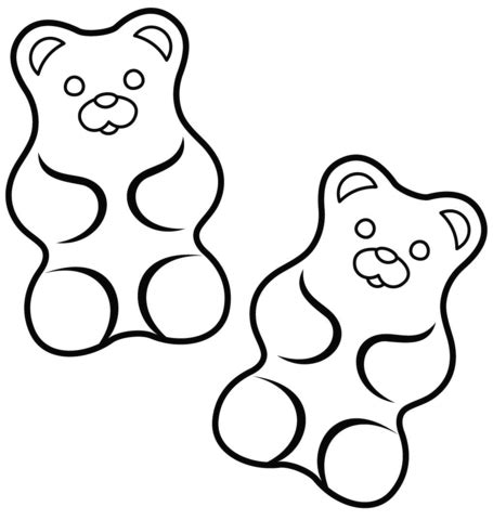 Gummy Bear Outline