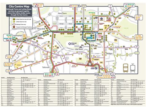 Edinburgh City Bus Map