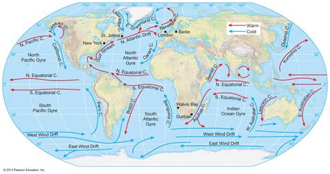 Ocean Currents Map Activity