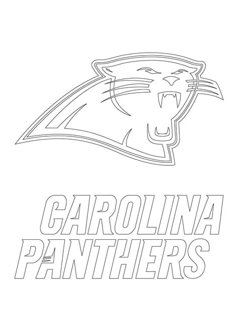 Carolina Panthers Logo coloring page - Download, Print or Color Online ...