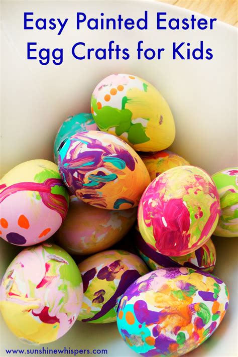 Easy Painted Easter Egg Crafts for Kids