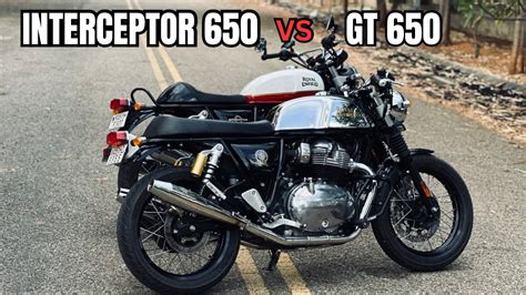 Continental GT 650 VS Interceptor 650 2023 || Detailed Comparision 🔥 ...