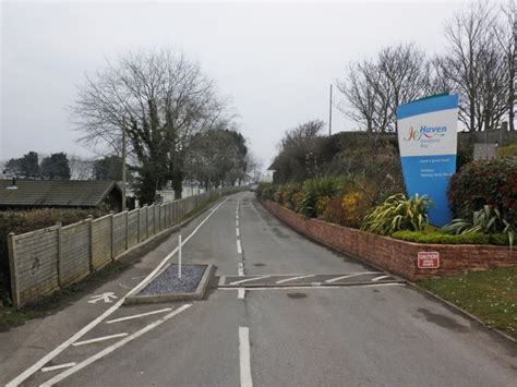 Entrance to Haven Holiday Park, Doniford... © Roger Cornfoot ...