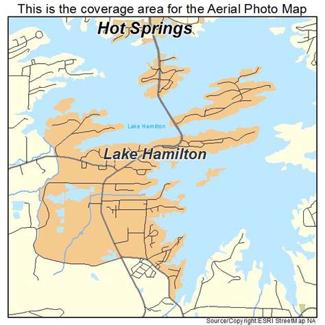 Aerial Photography Map of Lake Hamilton, AR Arkansas