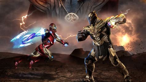 Iron Man Vs Thanos Avengers Endgame Wallpaper,HD Superheroes Wallpapers ...