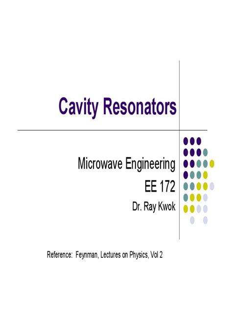 Cavity Resonator PDF | PDF | Inductor | Capacitor