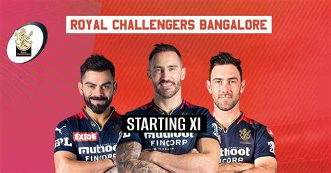 IPL 2023: Royal Challengers Bangalore Playing XI | RCB Squad IPL 2023 ...