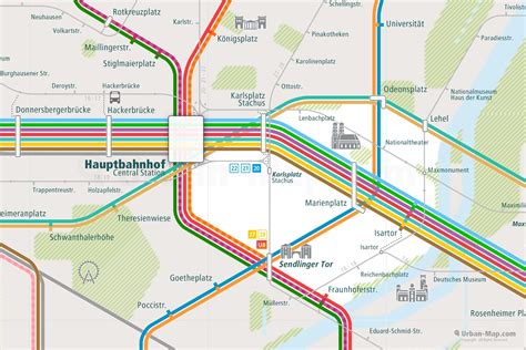 Munich Rail Map - City train route map, your offline travel guide