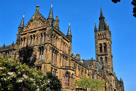 Main Building at the University of Glasgow in Glasgow, Scotland ...