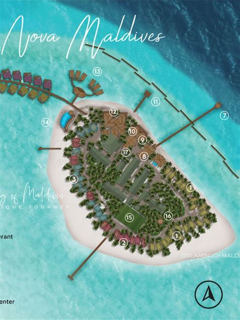 NOVA Maldives Resort Map Maldives Resort, Villas, Maps, Restaurants ...