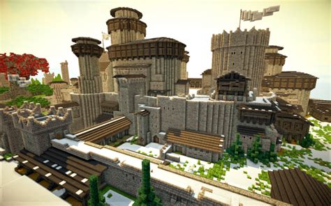 Game of Thrones. Winterfell. Minecraft Map