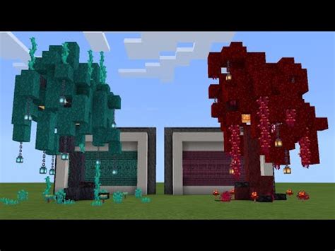 How To Build Custom Nether Trees! [Minecraft] - YouTube