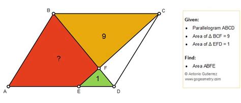 Geometry Problem 1424: Triangle, Parallelogram, Trapezoid, Area ...