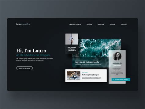 Ux Designer Portfolio Website Template