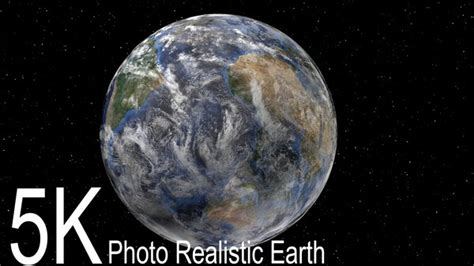 earth rotation 3d model