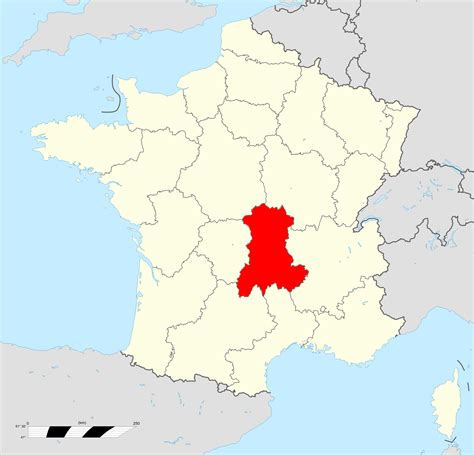 Auvergne région ≡ Voyage - Carte - Plan