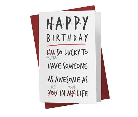 Buy Karto - Funny Birthday Card for Men Women, Large 5.5 x 8.5 Happy ...