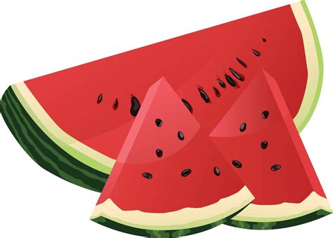 isolated red watermelon slice illustration 15220792 Vector Art at Vecteezy