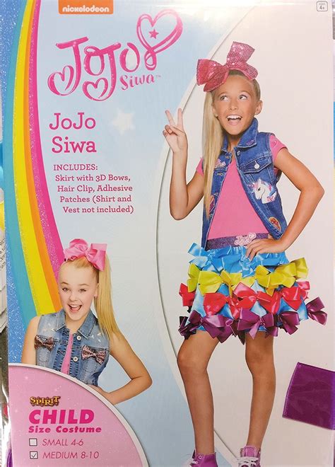 JoJo Siwa Bow Skirt Girls Costume (Medium 8-10) - Walmart.com