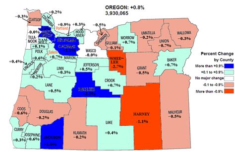 Population Map Of Oregon - Real Map Of Earth