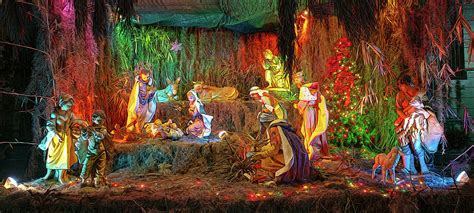 Jesus Christ birth scene Painting by Julio Rivalta - Pixels